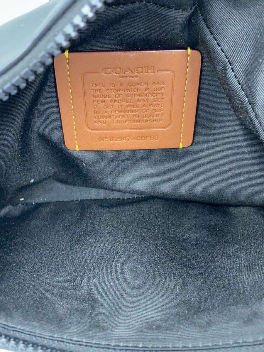 COACH Racer Small Belt Bag Shoulder Bag Leather Black CBF68 6