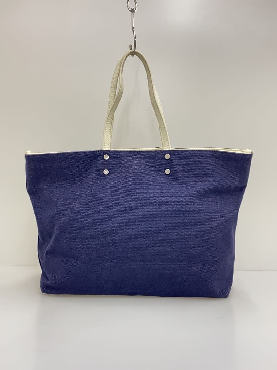 EMPORIO ARMANI Canvas Tote Bag Canvas NVY 3