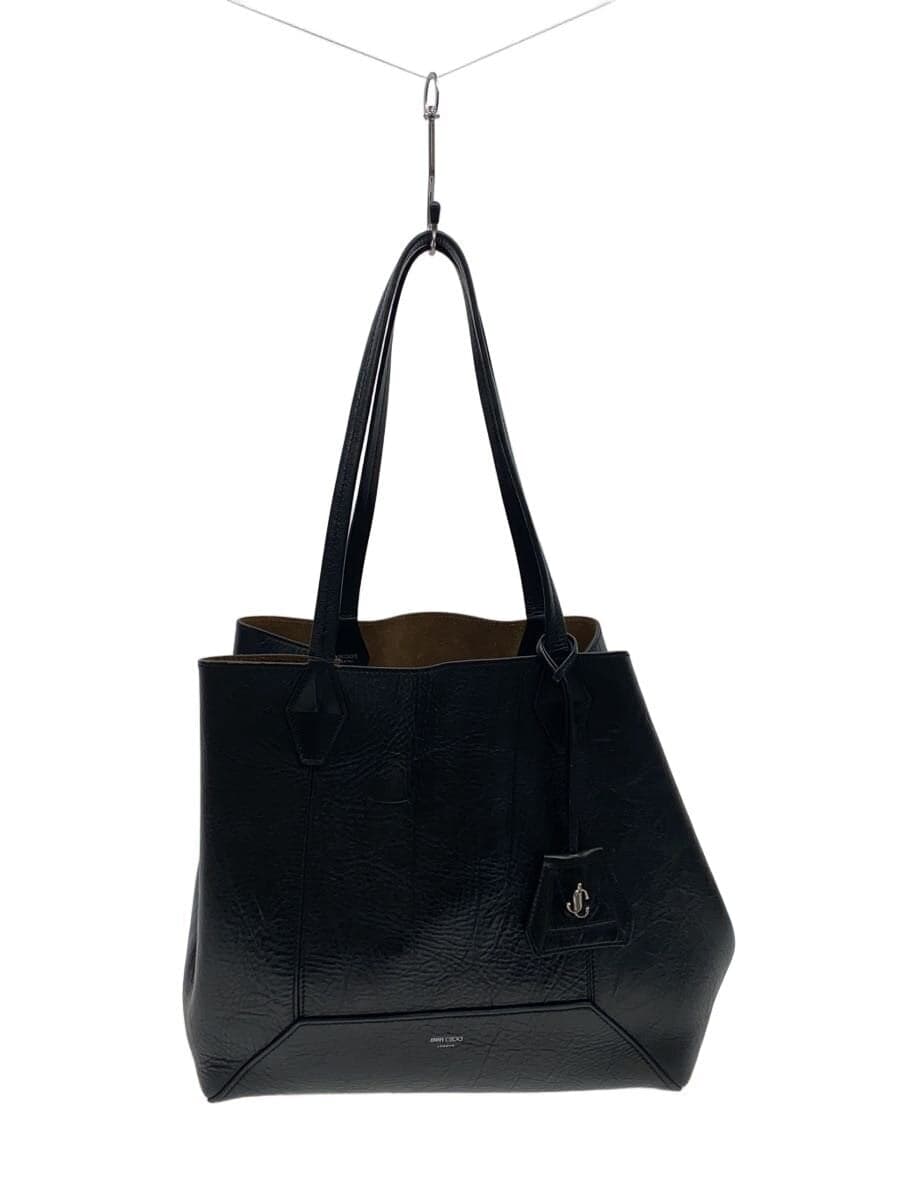 JIMMY CHOO Diamond Tote Medium Leather Black