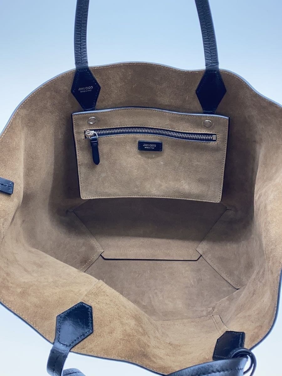 JIMMY CHOO Diamond Tote Medium Leather Black 6