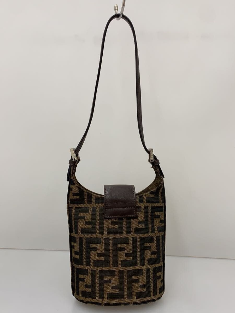 FENDI Zucchino pattern one-shoulder bag canvas BRW all-over pattern 3