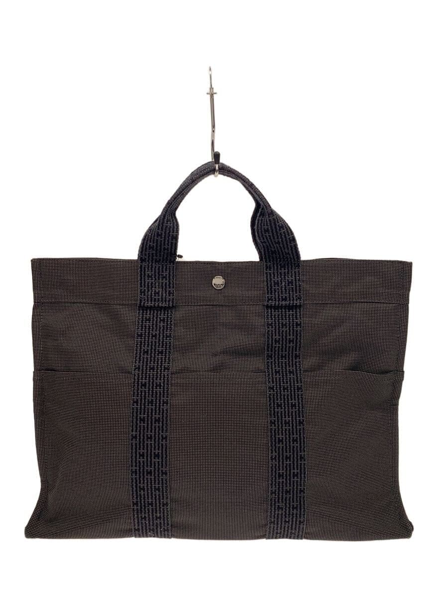 HERMES Aile Line Tote MM Tote Bag Canvas GRY