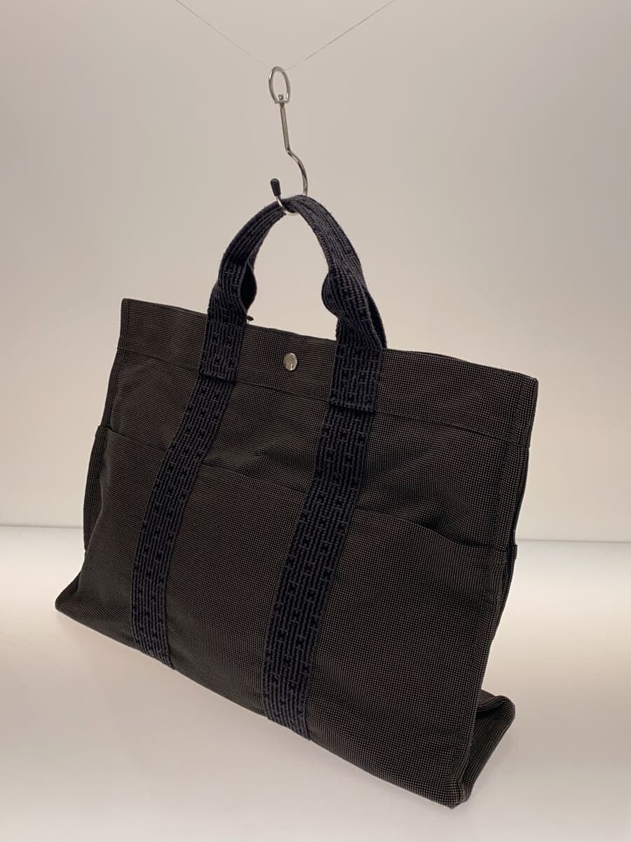 HERMES Aile Line Tote MM Tote Bag Canvas GRY 2