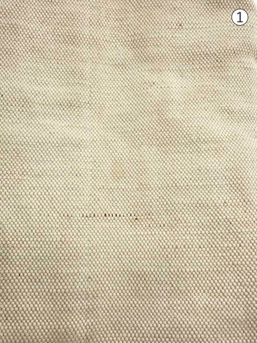 SLOW&CO Shoulder Bag Cotton WHT Overall With Stain 7