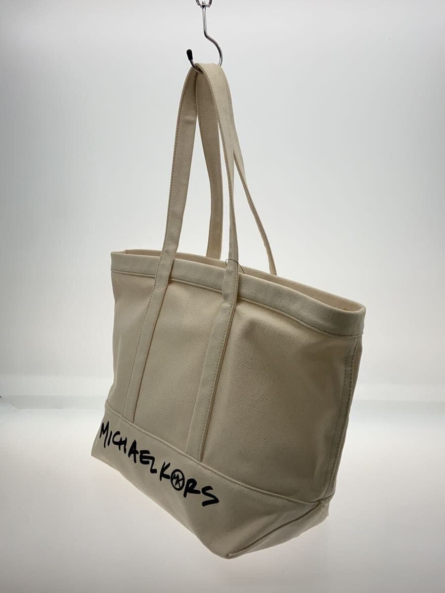 MICHAEL KORS Tote Bag Canvas BEG Solid 30s1g01t7c 2