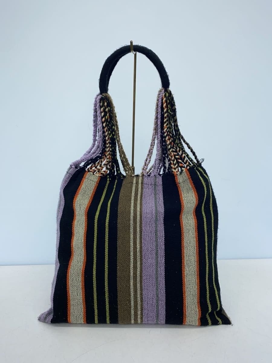 MARNI Tote Bag BLK Stripe 3