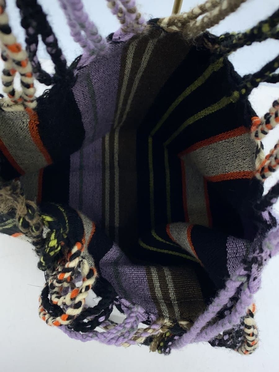 MARNI Tote Bag BLK Stripe 5