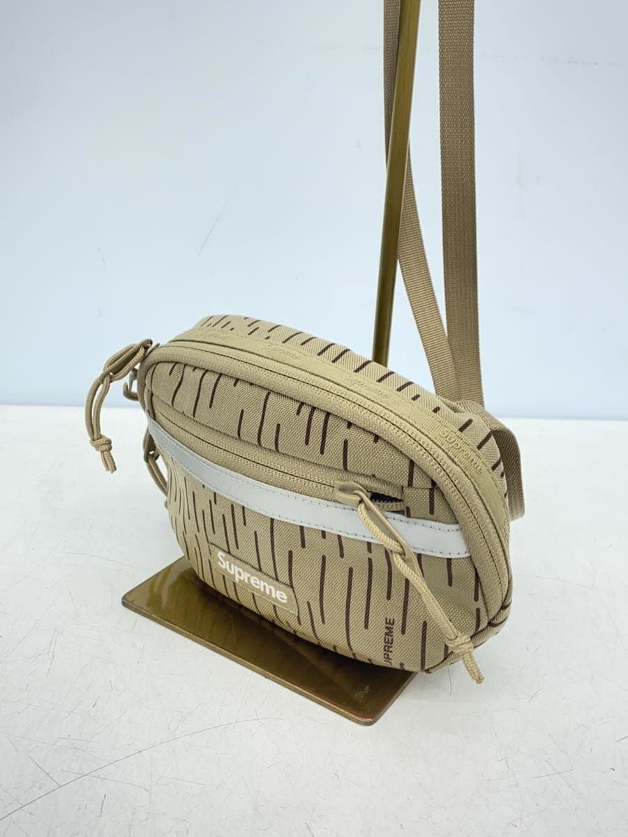 Supreme Shoulder Bag Nylon Beige Stripe 2