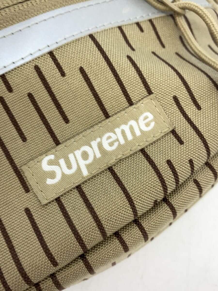 Supreme Shoulder Bag Nylon Beige Stripe 7