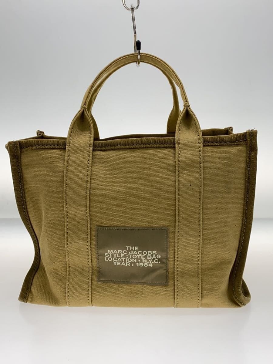 MARC JACOBS Tote Bag Canvas BEG Solid H063M01RE21 3