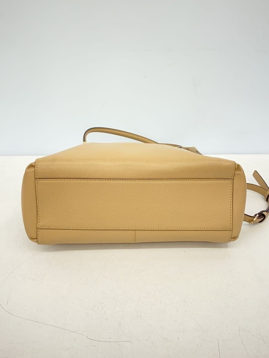 COACH Shoulder Bag - All Leather Leather BEG F34673 4