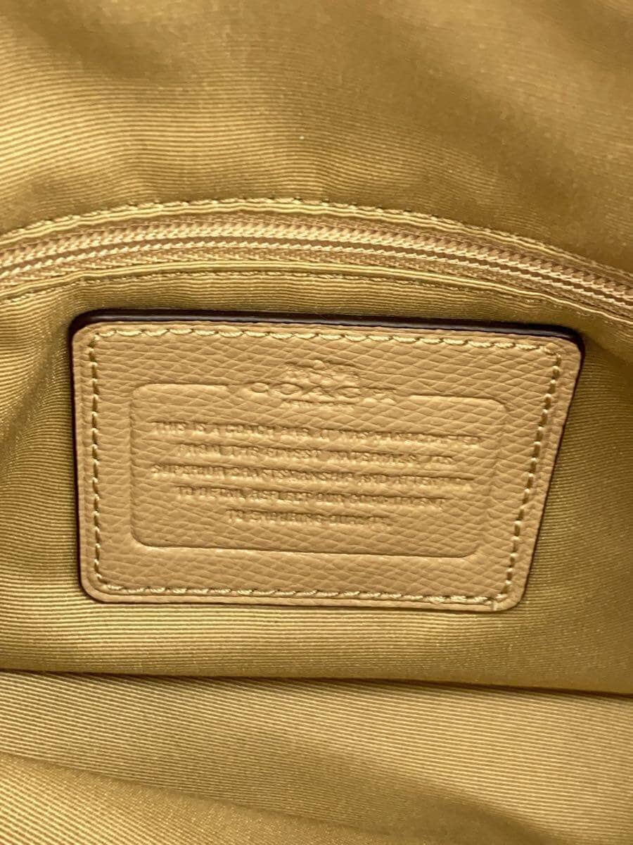 COACH Shoulder Bag - All Leather Leather BEG F34673 5