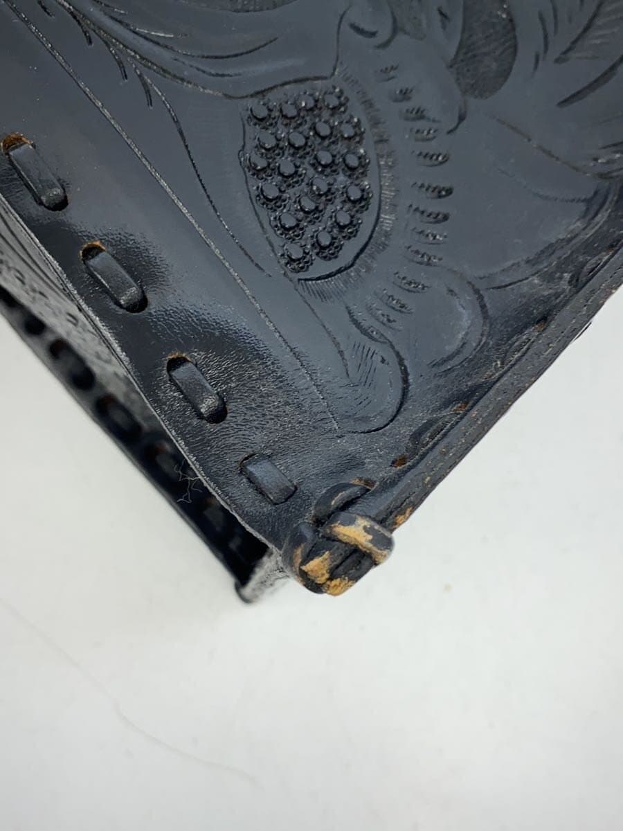 Carving Tribes Tote Bag Leather BLK 7