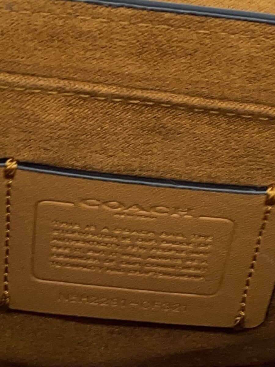 COACH Shoulder Bag Leather Black Solid CF321 5