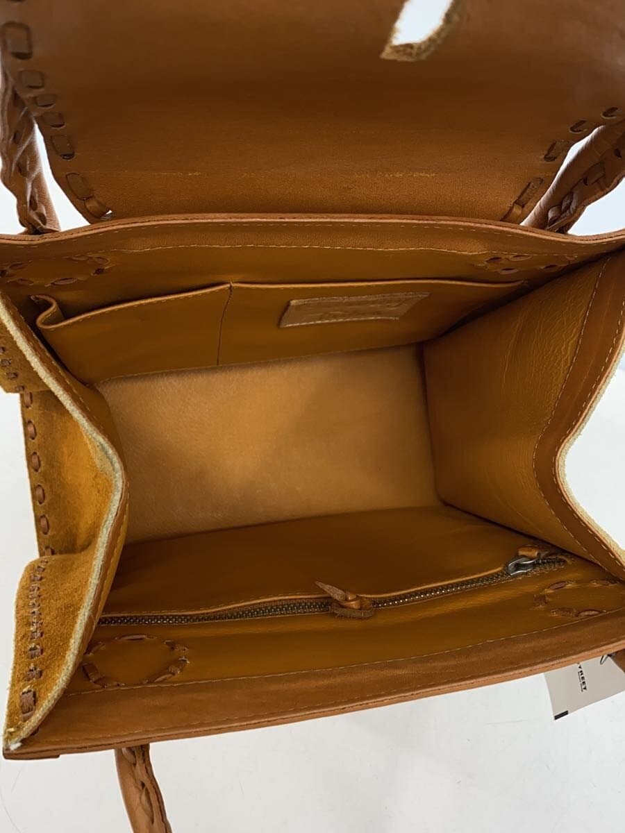 Carving Tribes Tote Bag Leather BRW All-over Pattern 6