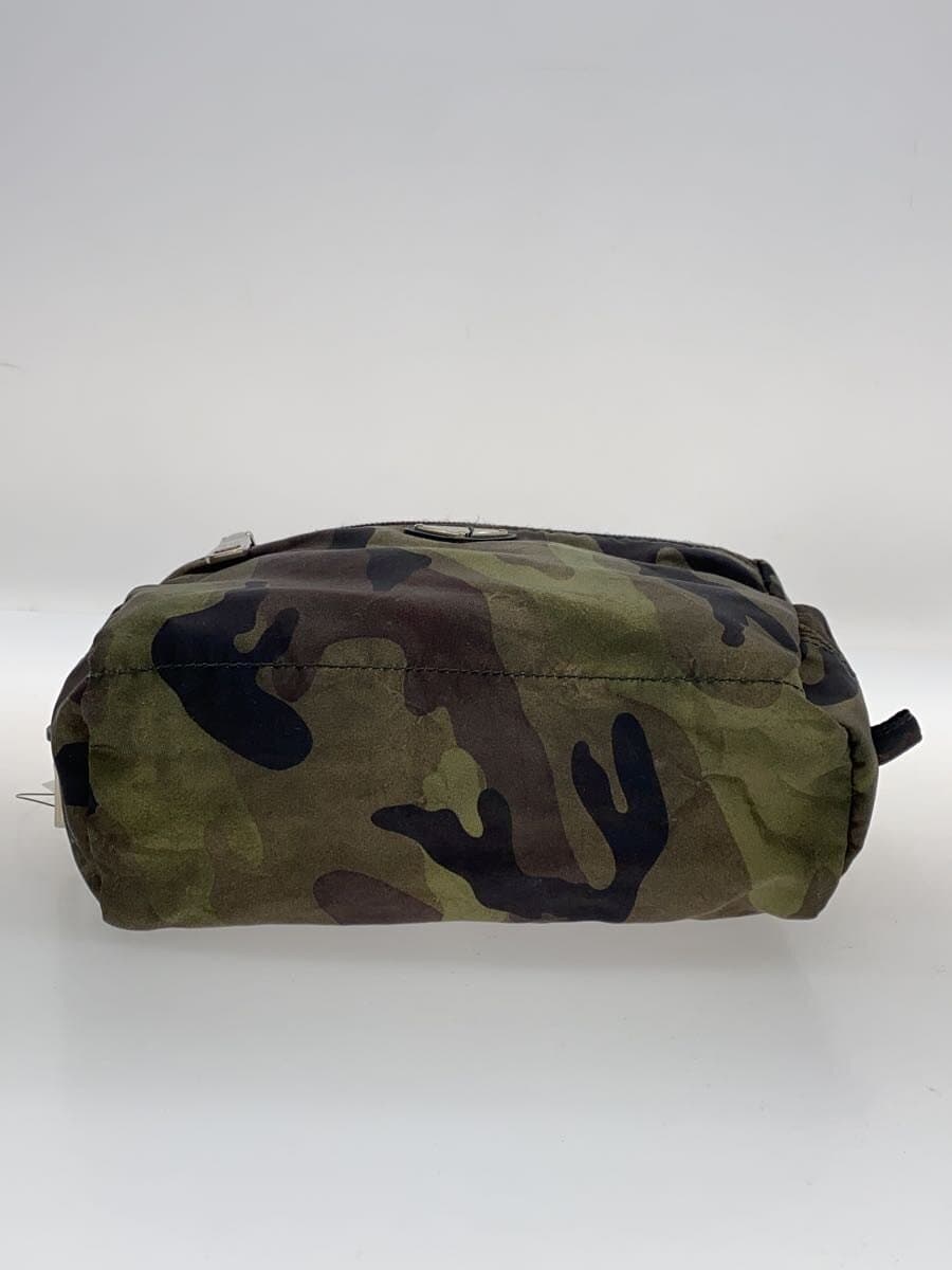 PRADA With Wear Triangle Logo Pouch KHK Camouflage 4