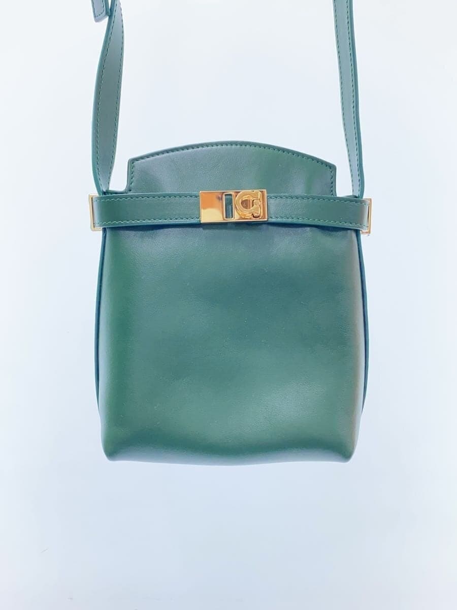 Salvatore Ferragamo Gancini Smartphone Shoulder Leather GRN Solid 220650 3