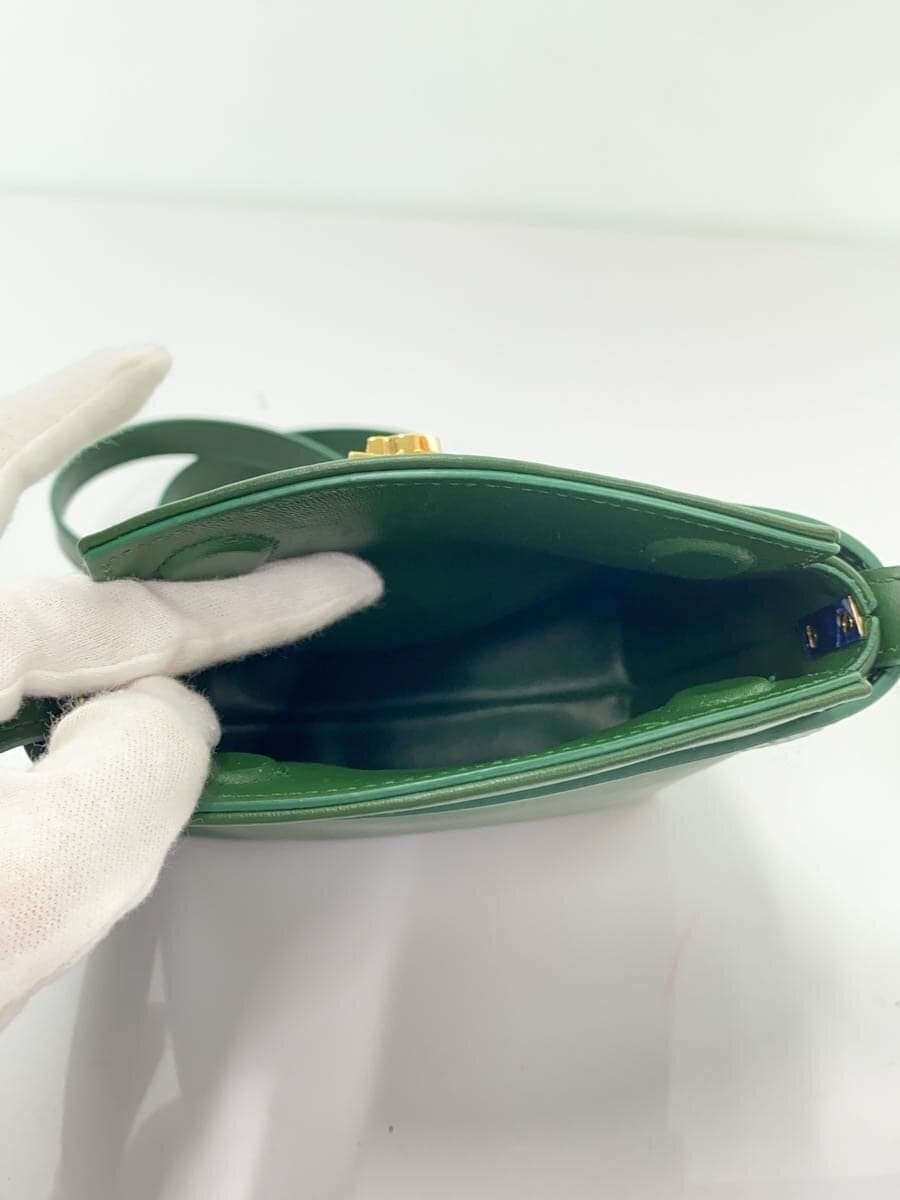 Salvatore Ferragamo Gancini Smartphone Shoulder Leather GRN Solid 220650 5