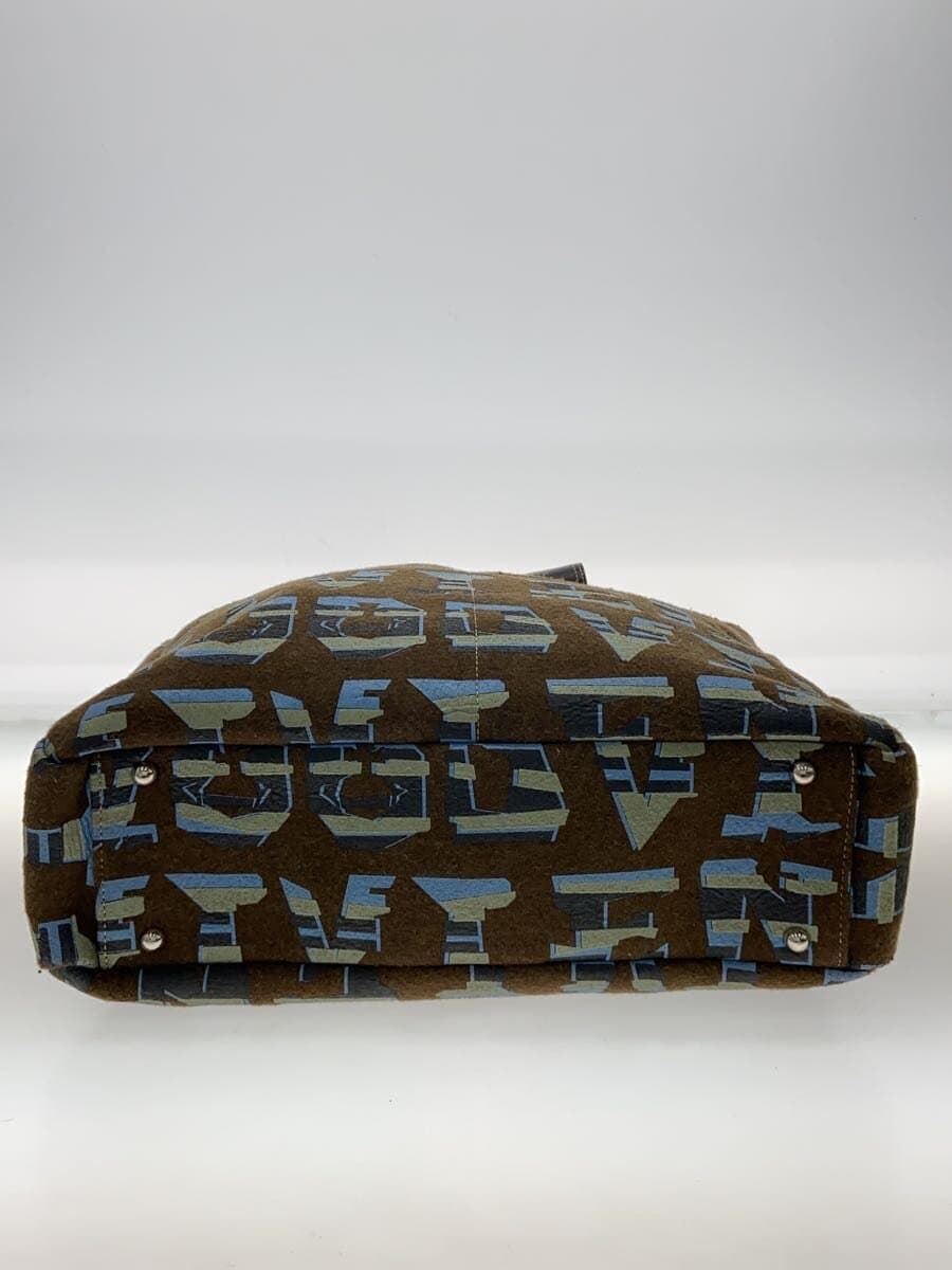 Vivienne Westwood Tote Bag Handle Wrinkle KHK All Over Pattern 4