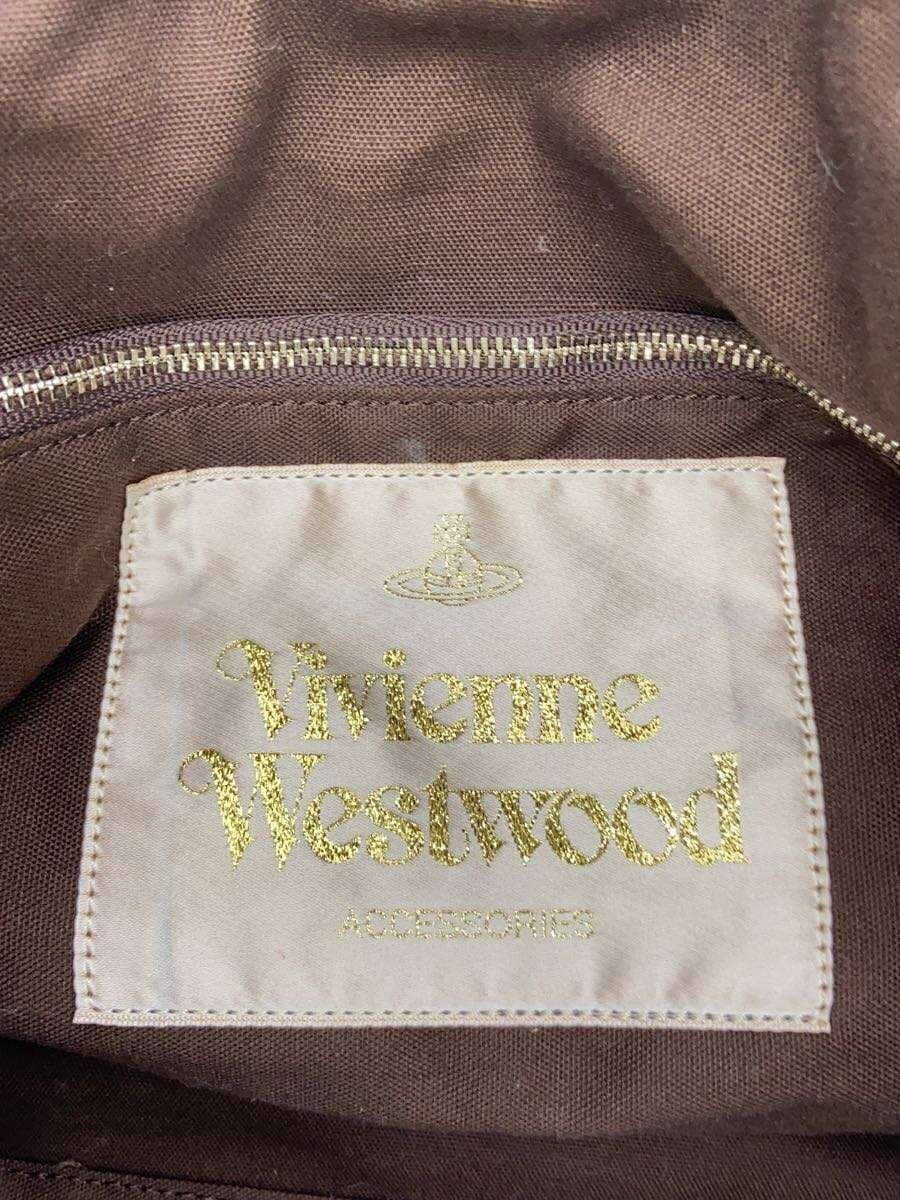 Vivienne Westwood Tote Bag Handle Wrinkle KHK All Over Pattern 5