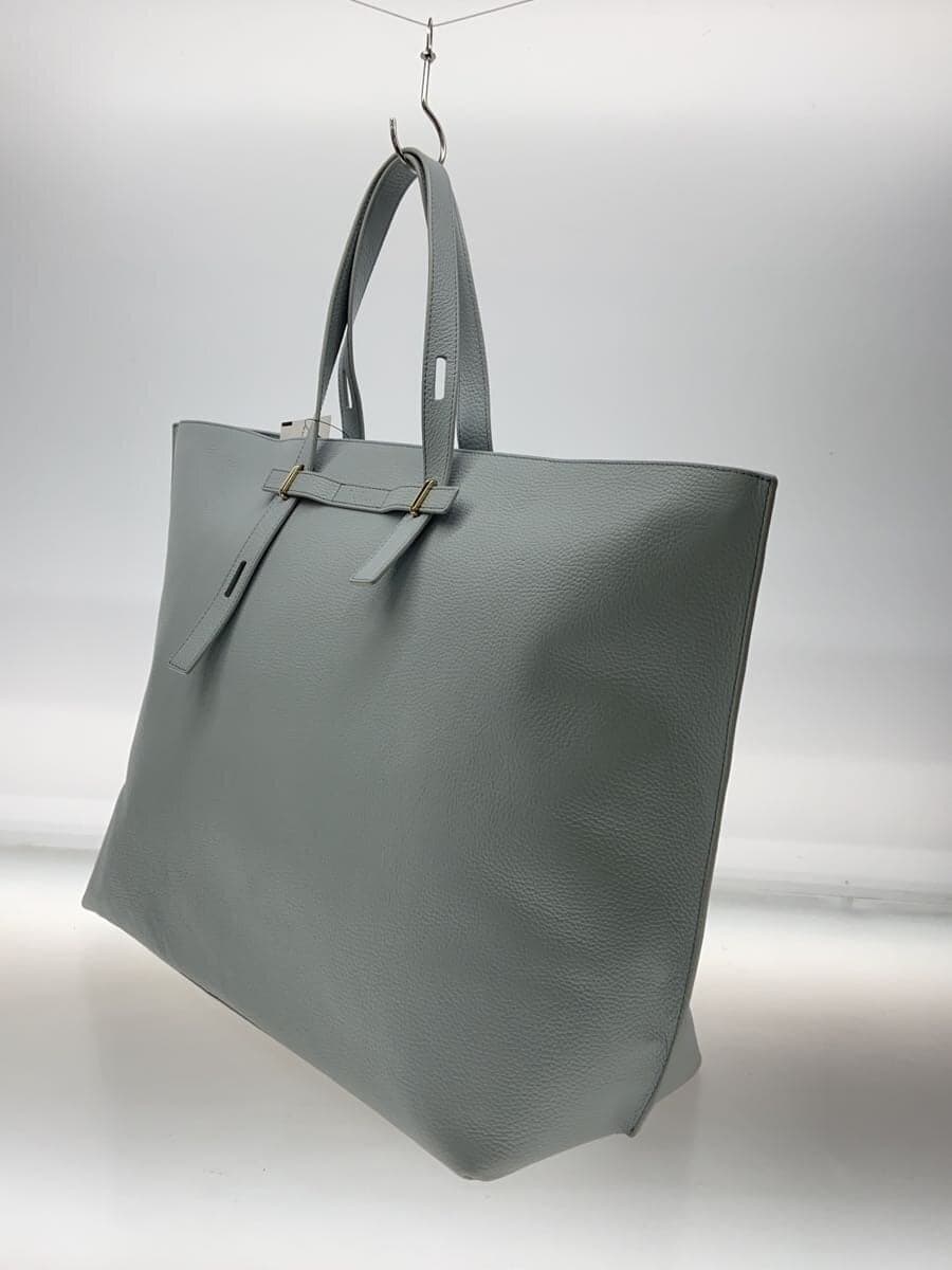 FURLAGIOVE Tote Bag Leather BLU 2