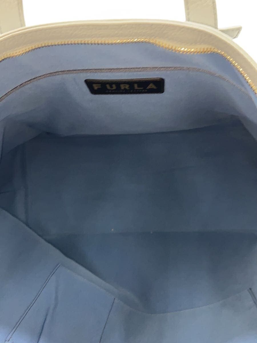 FURLAGIOVE Tote Bag Leather BLU 6