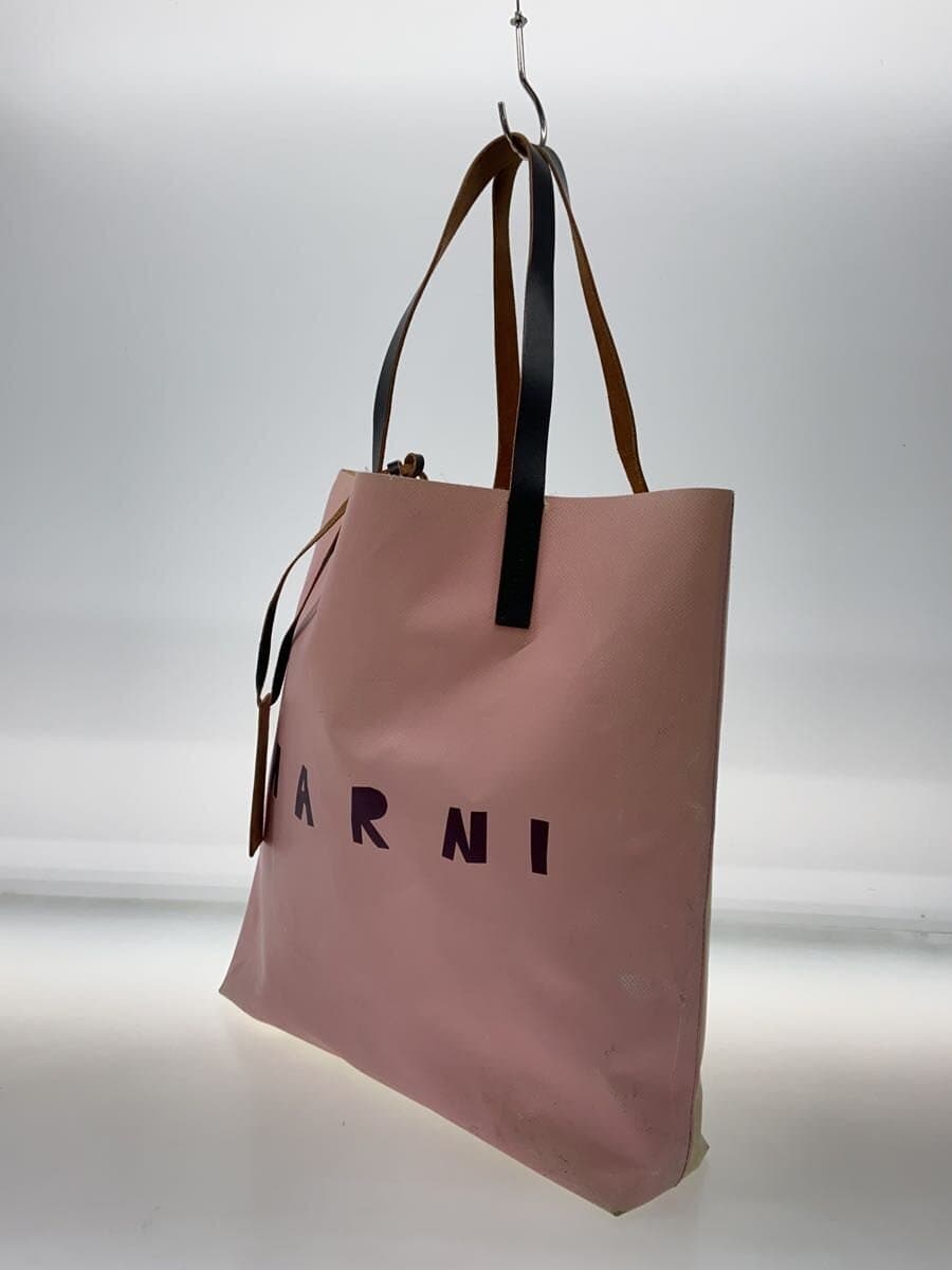 MARNI Wear With Stain Tote Bag PVC PNK SHMPQ10A06 2