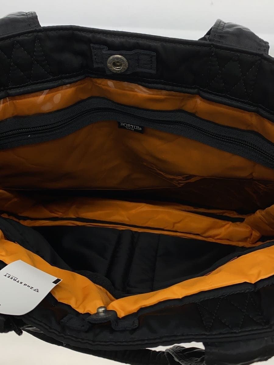 PORTER Handle Feel Tanker 2-Way Tote Bag Nylon Black Solid Color 6