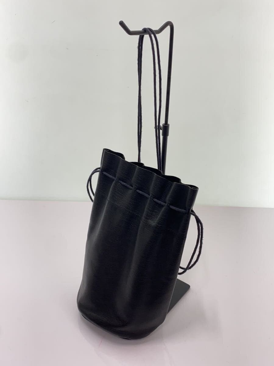 REN Drawstring Bag Corner Scuff Cowhide BLK 2