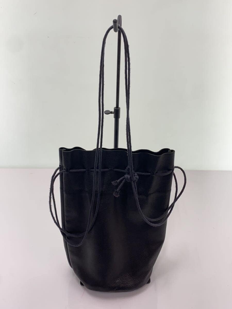 REN Drawstring Bag Corner Scuff Cowhide BLK 3