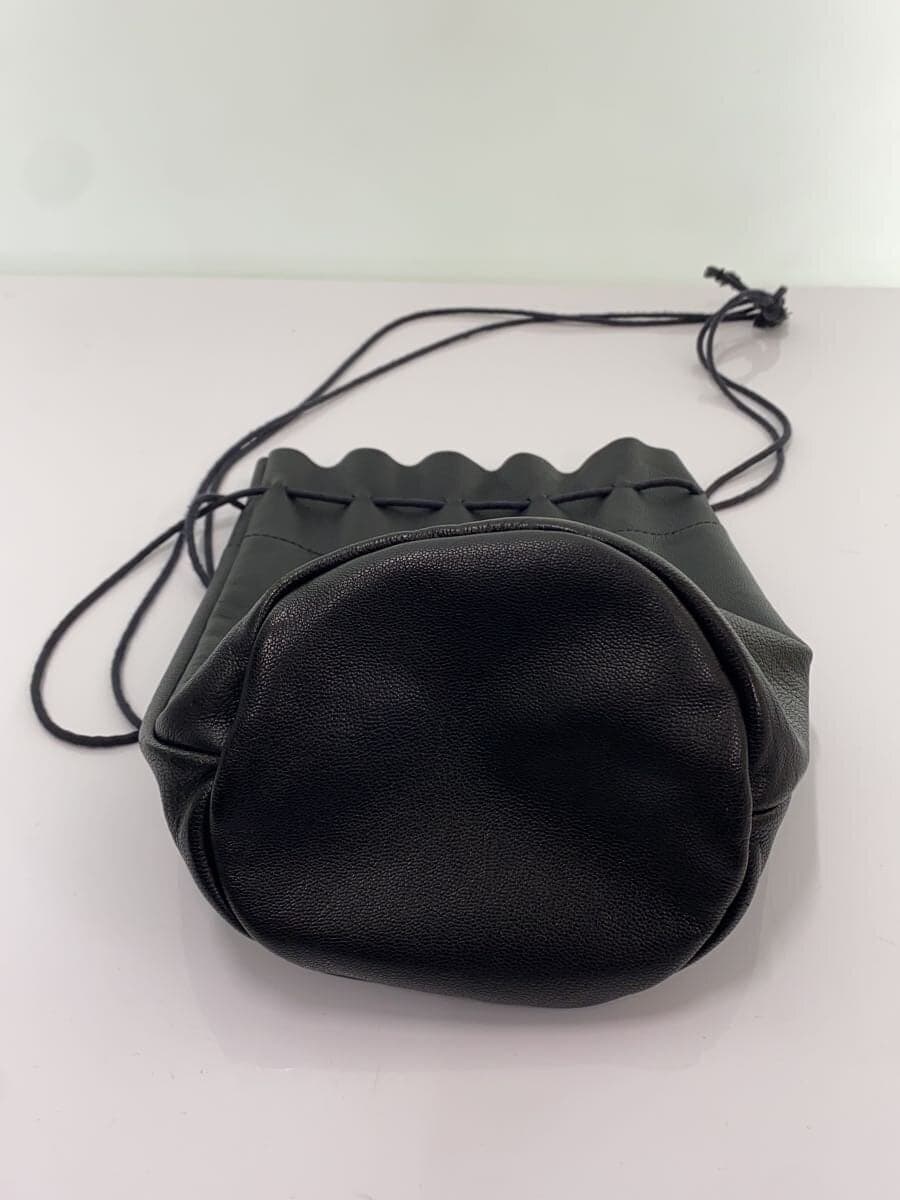 REN Drawstring Bag Corner Scuff Cowhide BLK 4