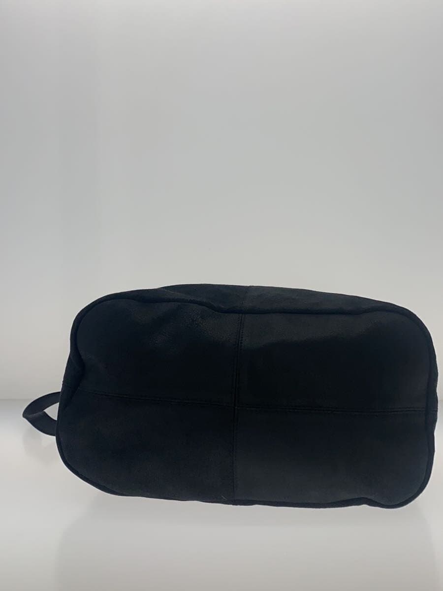 Other Brand Shoulder Bag Leather BLK Solid 4