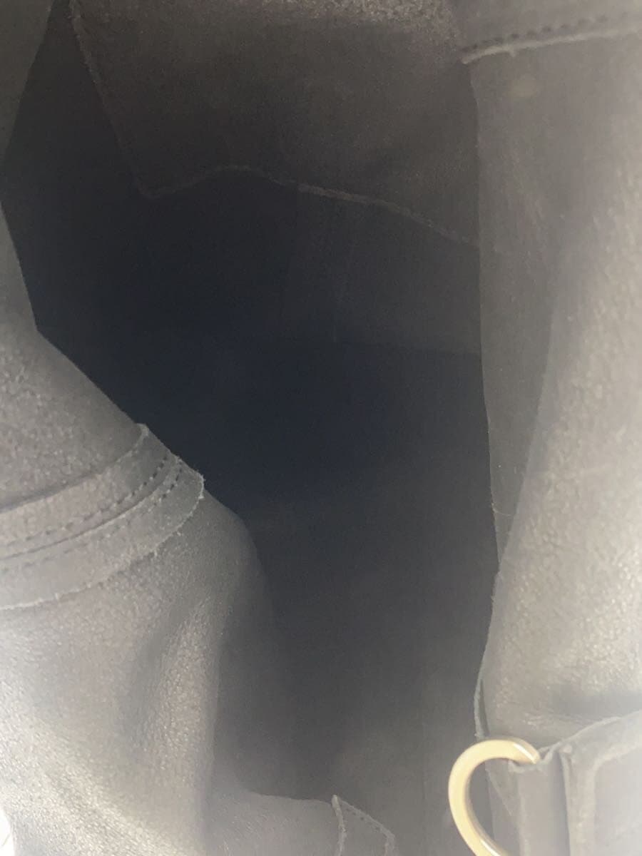 Other Brand Shoulder Bag Leather BLK Solid 6