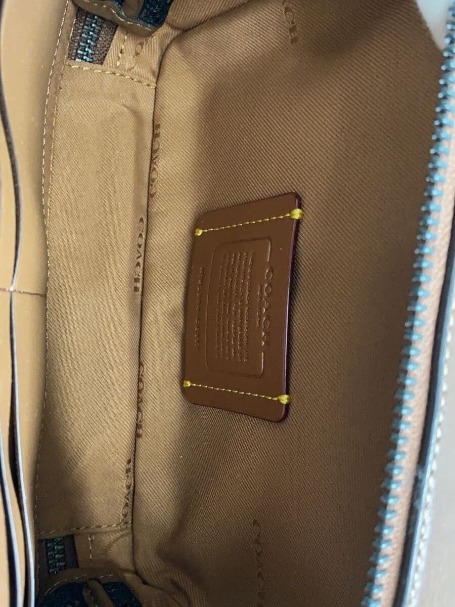 COACH Shoulder Bag BRW Solid CC117 6