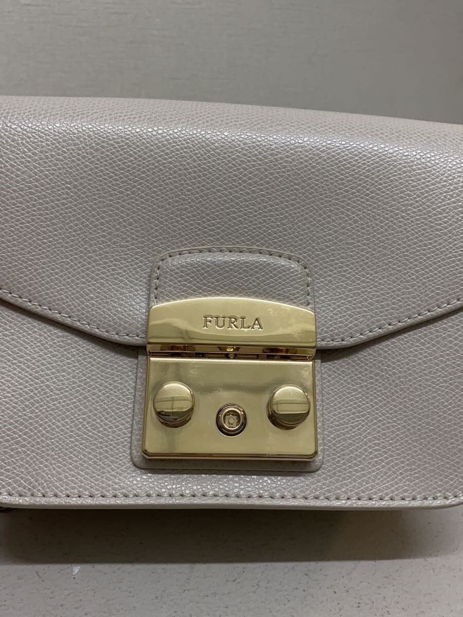 FURLA Shoulder Bag GRY Solid 272115 5