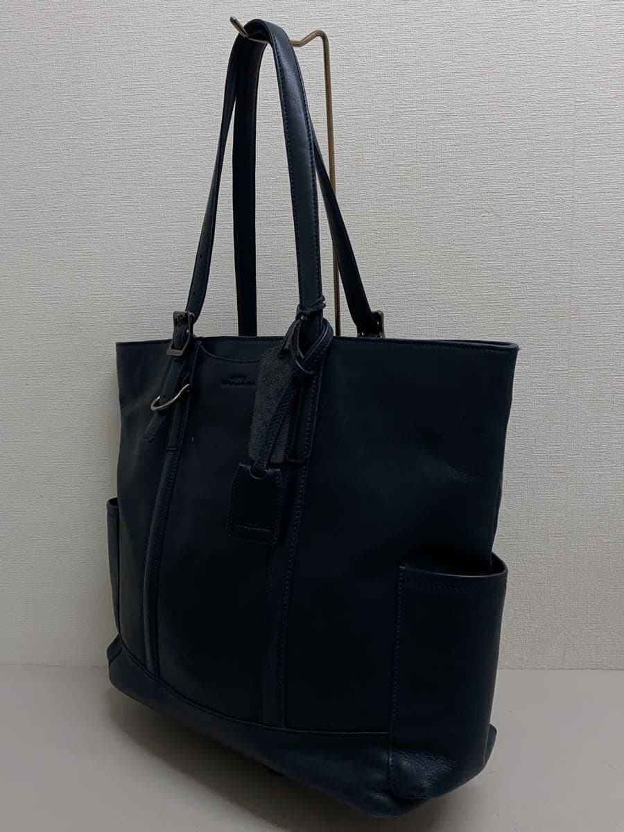 JOYA Shoulder Bag Leather NVY Solid 2