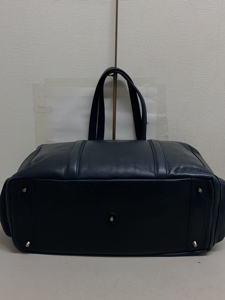 JOYA Shoulder Bag Leather NVY Solid 4