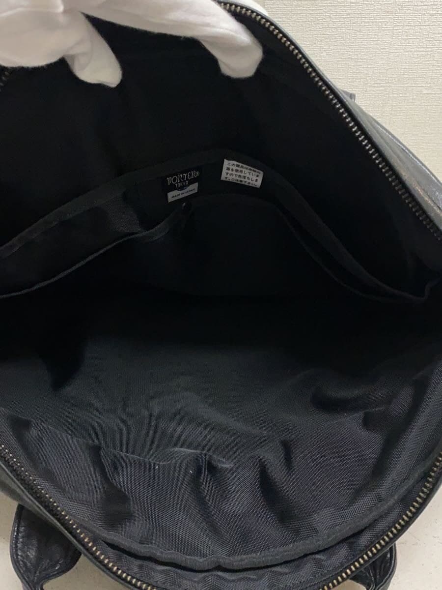 PORTER Bag Leather BLK Solid 6