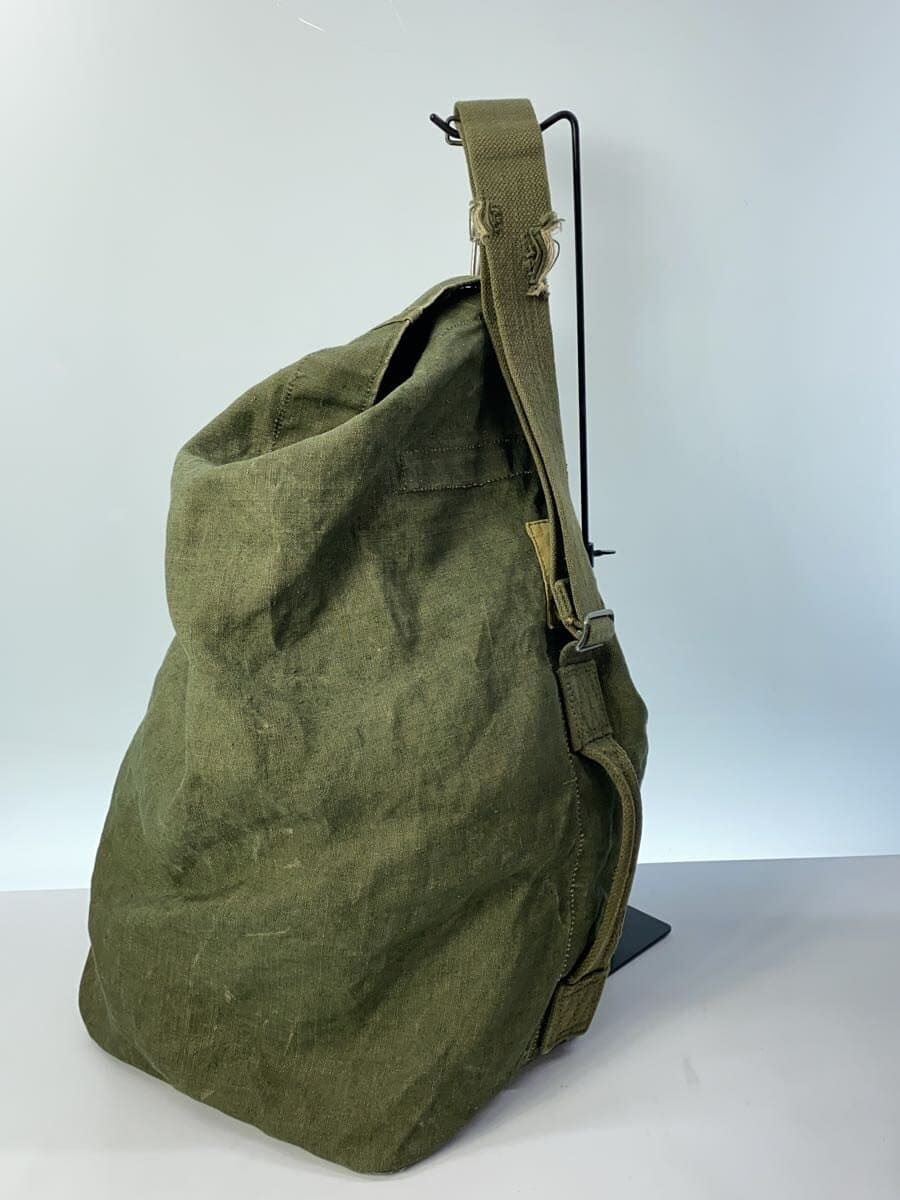 FRENCH MILITARY50-60s Duffle Bag Shoulder Bag KHK Solid 2