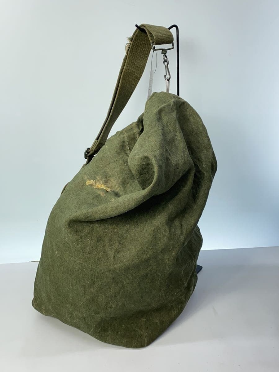 FRENCH MILITARY50-60s Duffle Bag Shoulder Bag KHK Solid 3