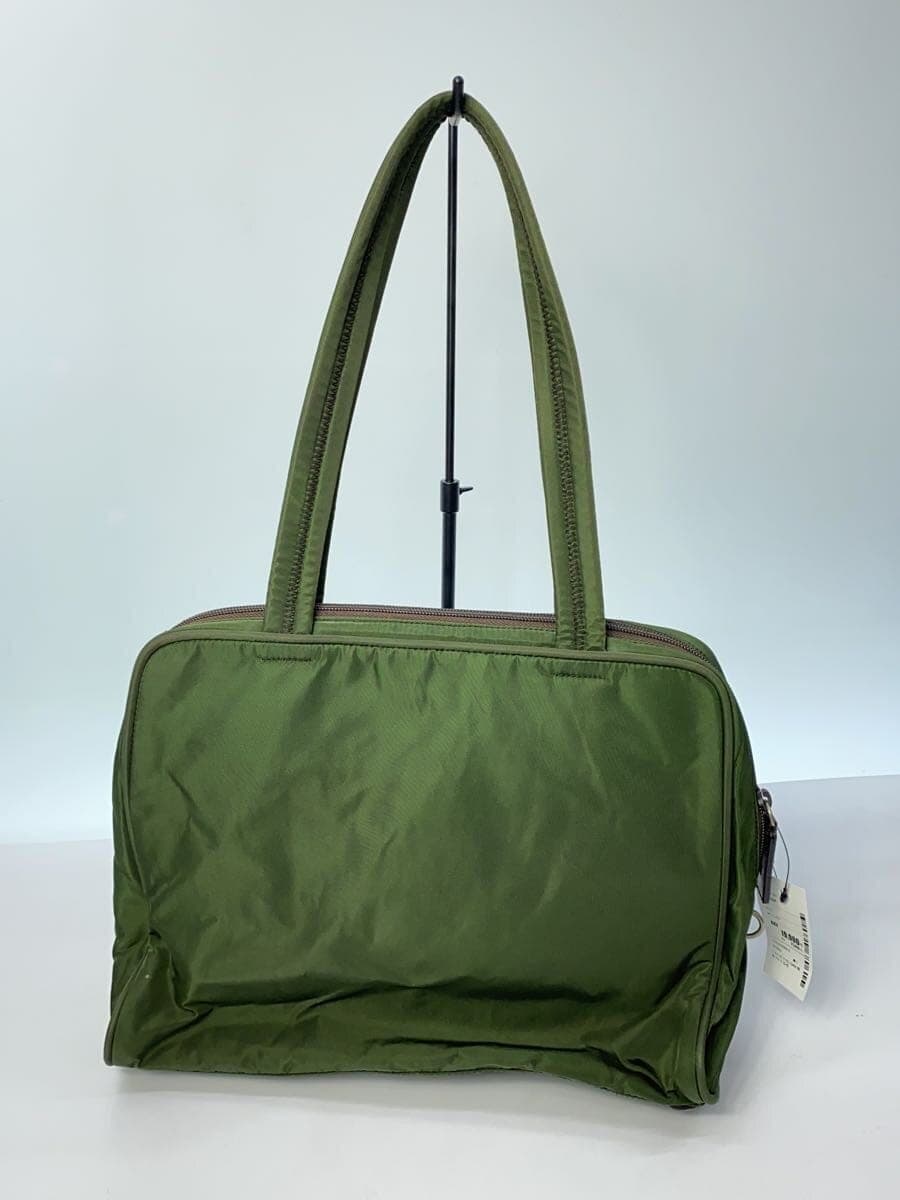 PRADA Tote Bag Nylon GRN Solid 3