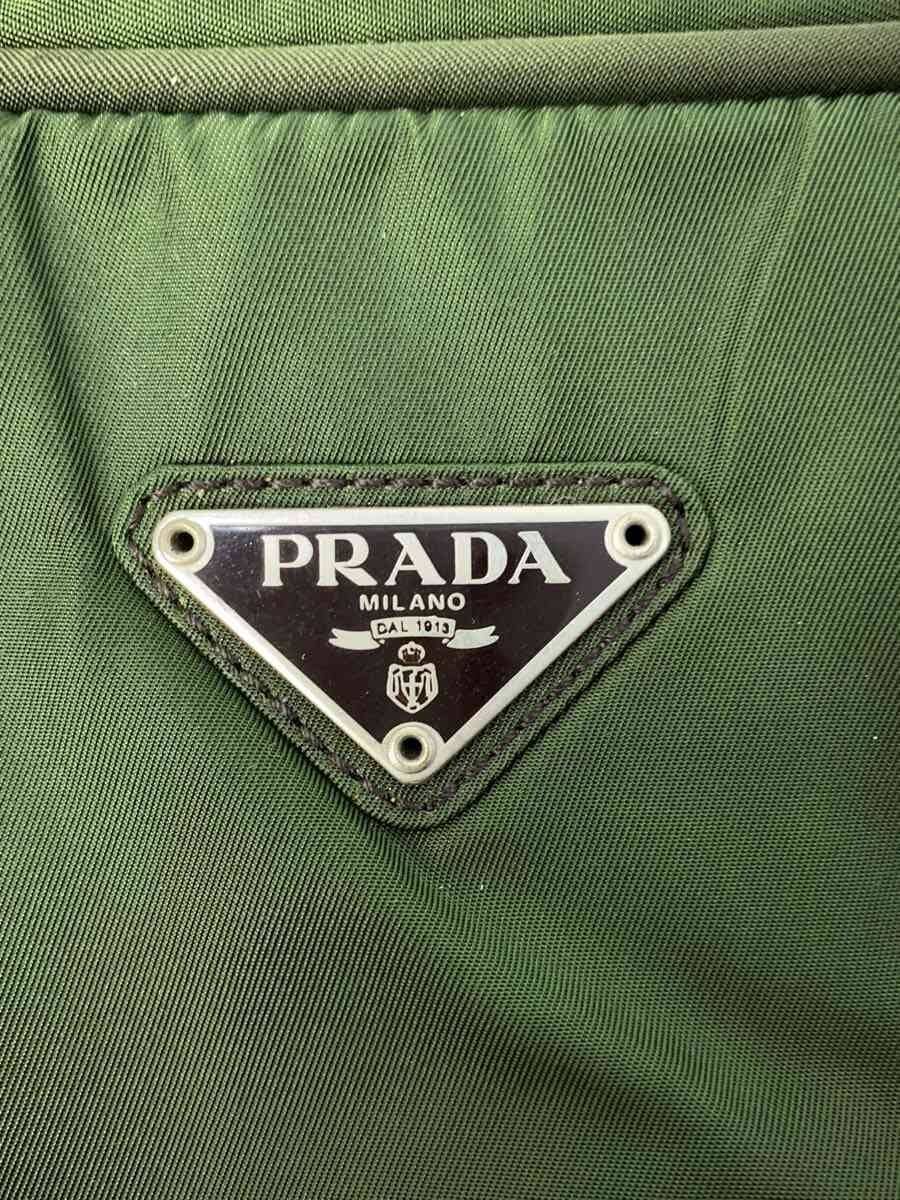 PRADA Tote Bag Nylon GRN Solid 7