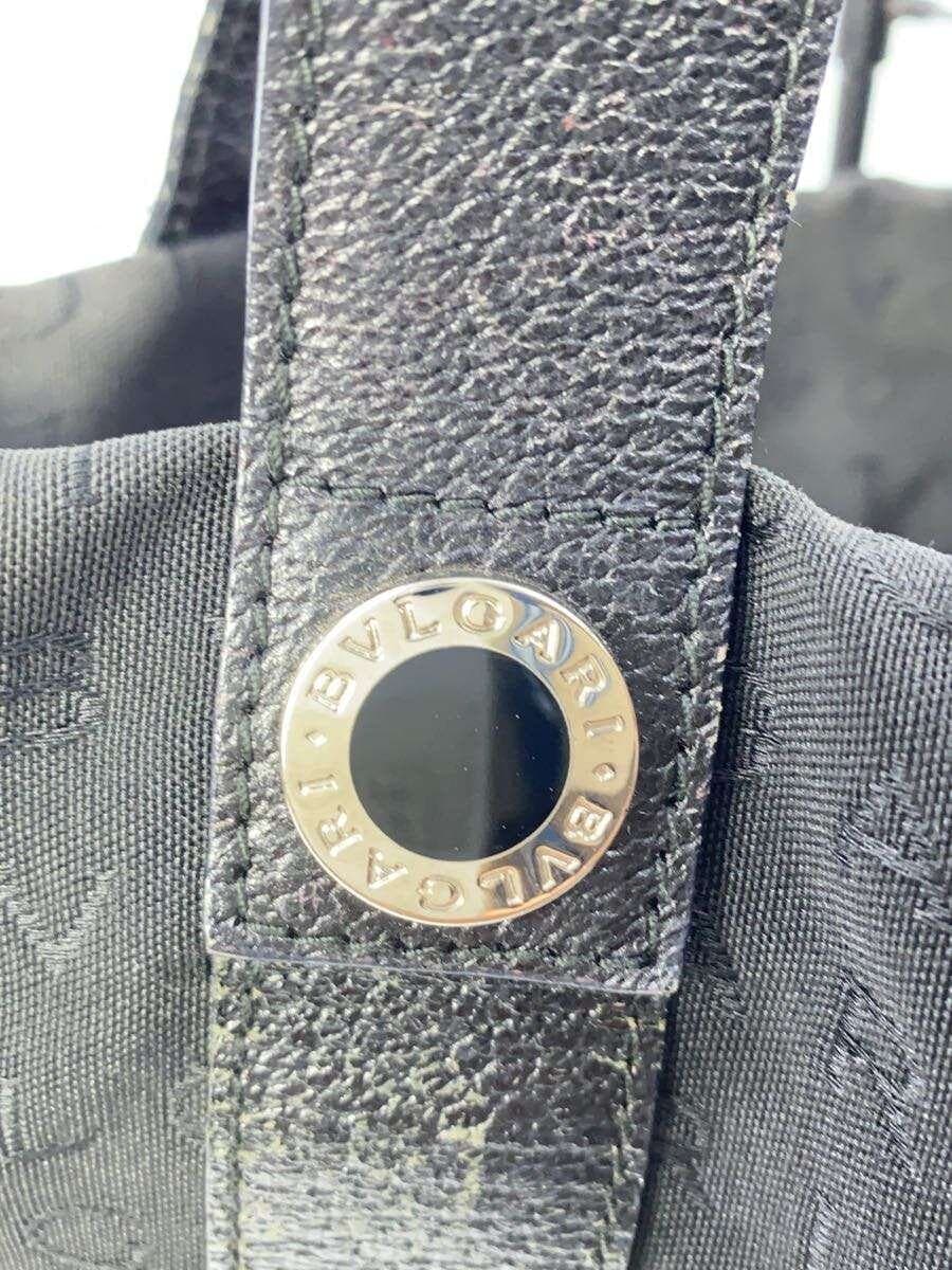 BVLGARI handbag Logo Mania Mini Boston -- BLK Monogram 8