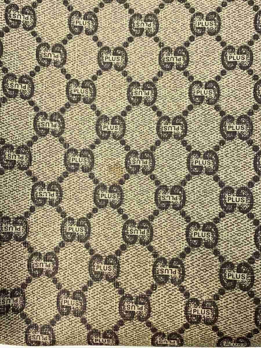 GUCCI PLUS Tote Bag 70-80s OLD GUCCI Sherry Line Canvas KHK All-over Pattern 9