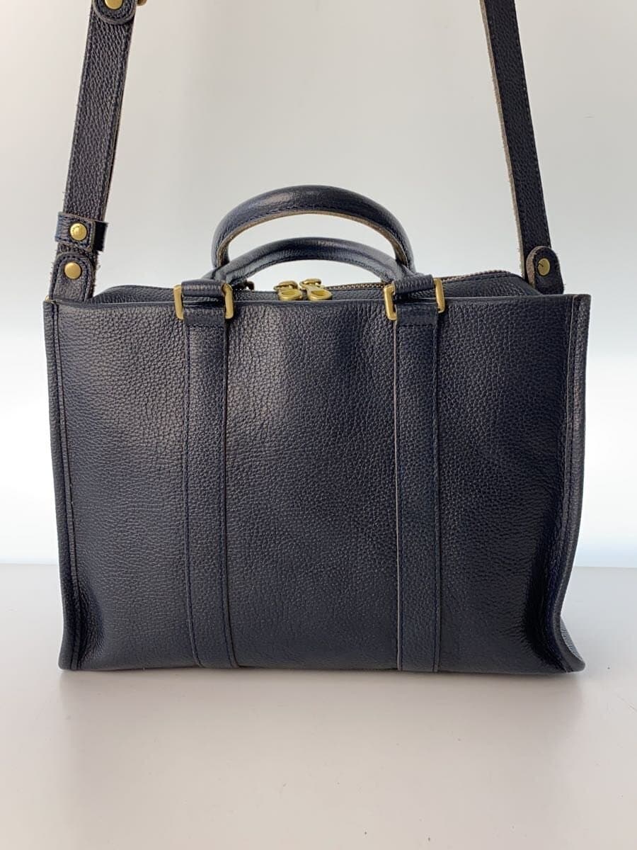 kissora Shoulder Bag Leather NVY Solid 3