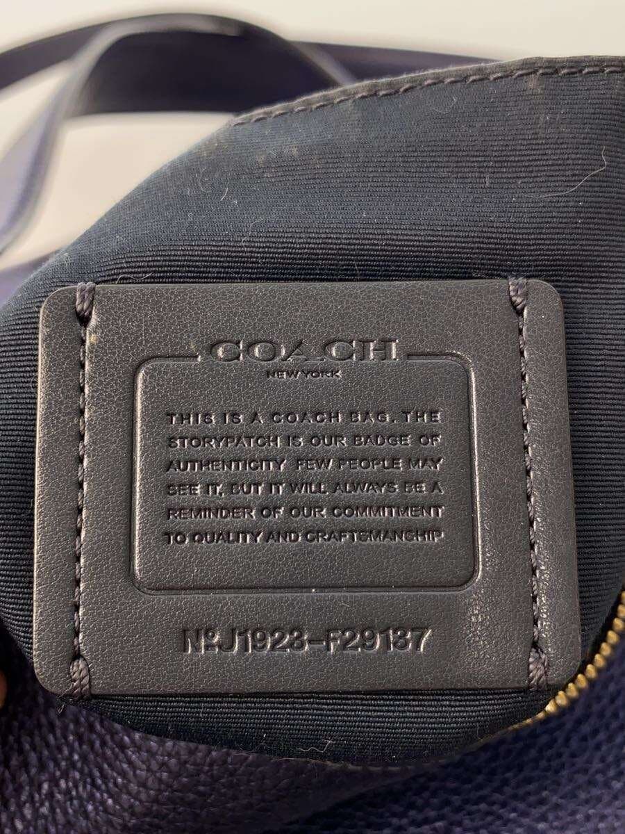 COACH Shoulder Bag Leather BLU J1923-F88037 5