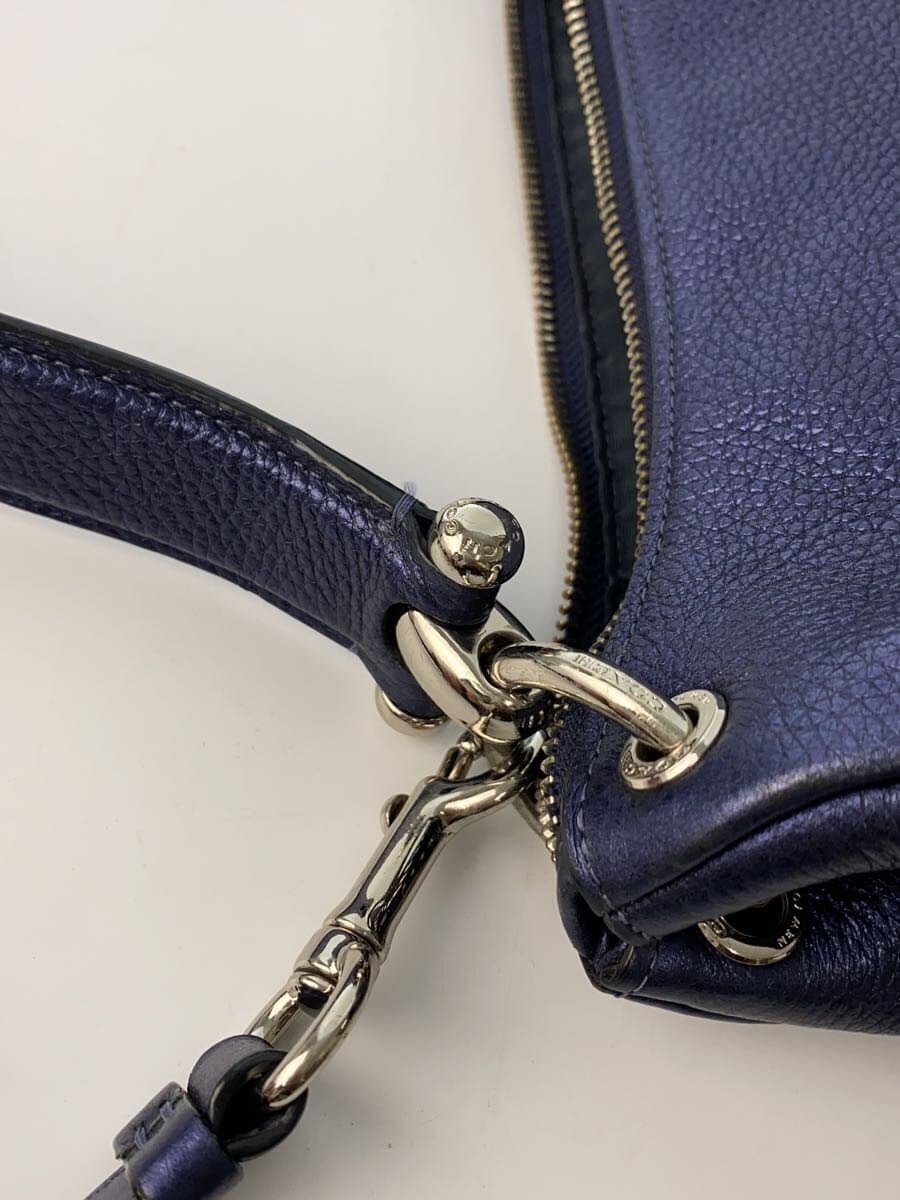 COACH Shoulder Bag Leather BLU J1923-F88037 8