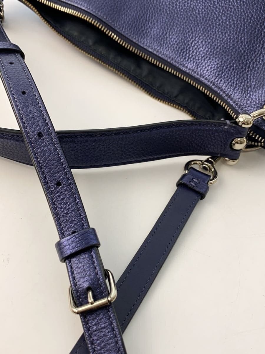 COACH Shoulder Bag Leather BLU J1923-F88037 9