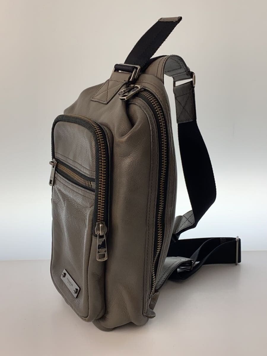 COACH Shoulder Bag Leather GRY 71185 2