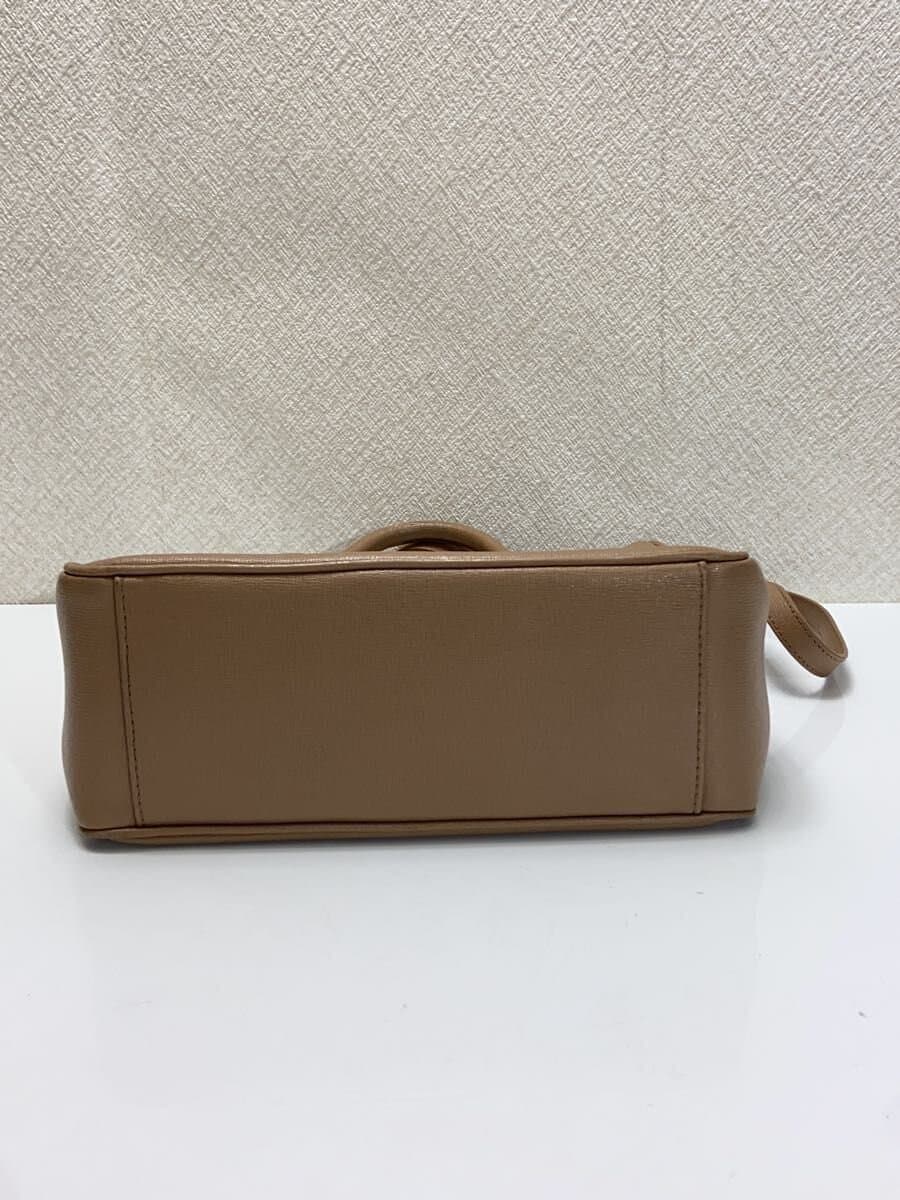 FURLA Shoulder Bag Leather BEG Solid 4